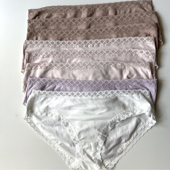 Natori Women's Panties in Cream Purple and Brown